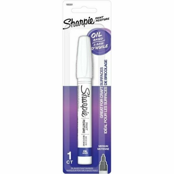 Newell Brands Sharpie Paint Marker, Oil-Based, Medium Point, White, 3PK SAN1905361